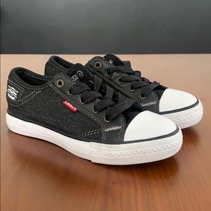 Levi’s Stan Buck C Kids Black Denim Shoes, Kids 1